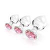 S/M/L Size Butt Plug Crystal Plug Sex Toy for Adult Games BDSM Rose Ruby Glass Dildo Prostate Butt Plug Sex Toy Product Sex Shop