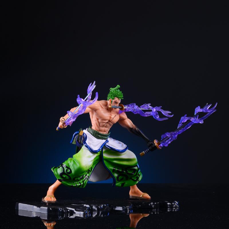 New 20cm One Piece Anime Figure GK Roronoa Zoro Action Figure PVC Collection Cartoon Model Doll Gift Toys Decoration