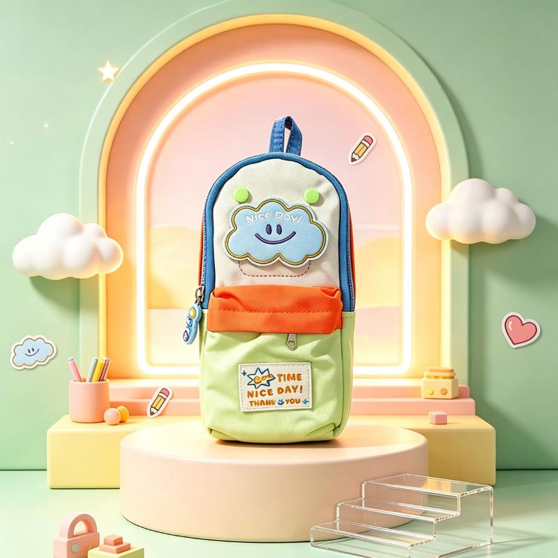 Cute Student-Style Pen Case, Pencil Pouch, Or Stationery Box With Large Capacity.
