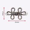 Reusable Flower Waist Button Fastener Adjustable Metal Jeans Buttons Waist Tightener Detachable Seamless Button for Pants Skirts