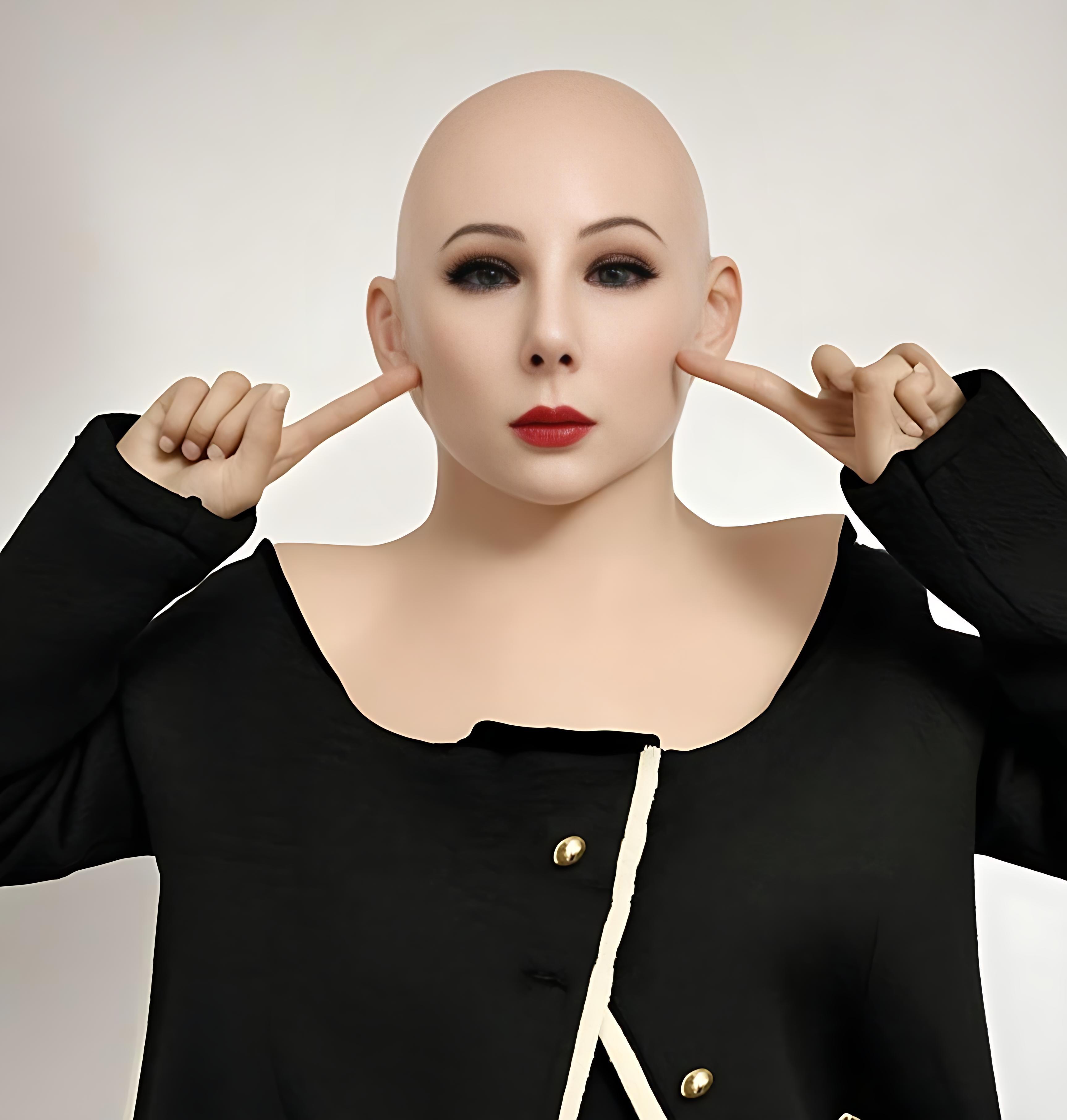 

Красивая женская латексная маска, маска для костюма Adult size бежевый