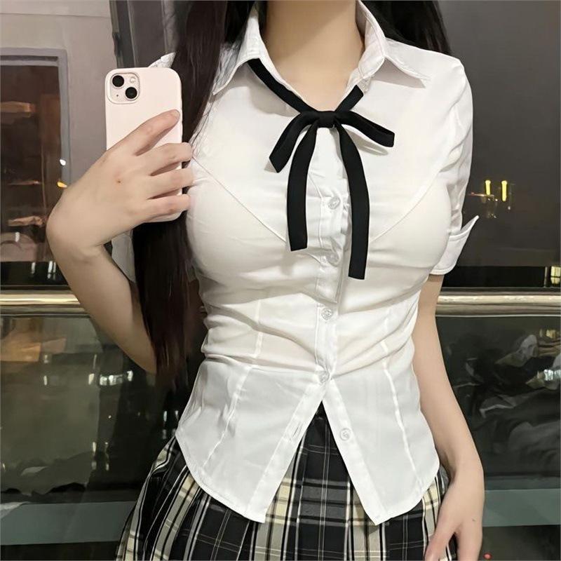 

Комплект клетчатой юбки и рубашки в стиле академии: Женский облегающий талию плиссированный костюм-двойка 2XL