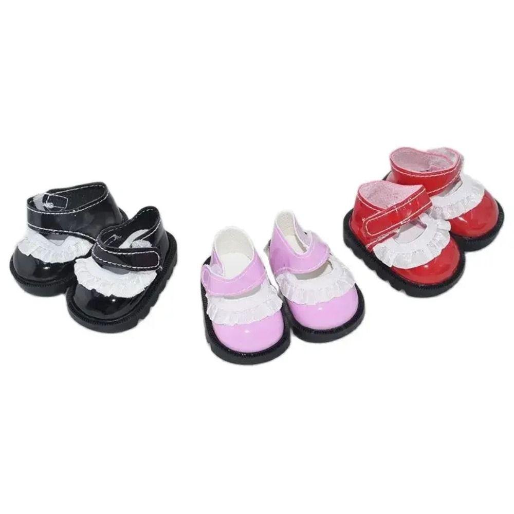 Doll Shoes Leather Shoes Dolls PU Leather Doll Shoes Boots PU Leather Bow Doll Shoes Kids Gifts