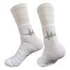 Professional Sports Socks for Running Basketball Football, Elite Crew Socks for Men, Thick Terry Cushion, Moisture Wicking & Anti-Slip, 3 Pairs Pack