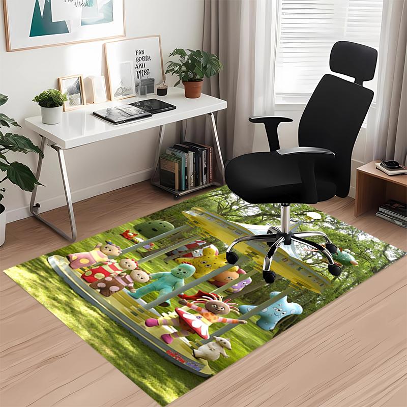 In the Night Garden Printed Carpet, for Office Chair Living Room Bedroom Kitchen Room Decor Gifts.
