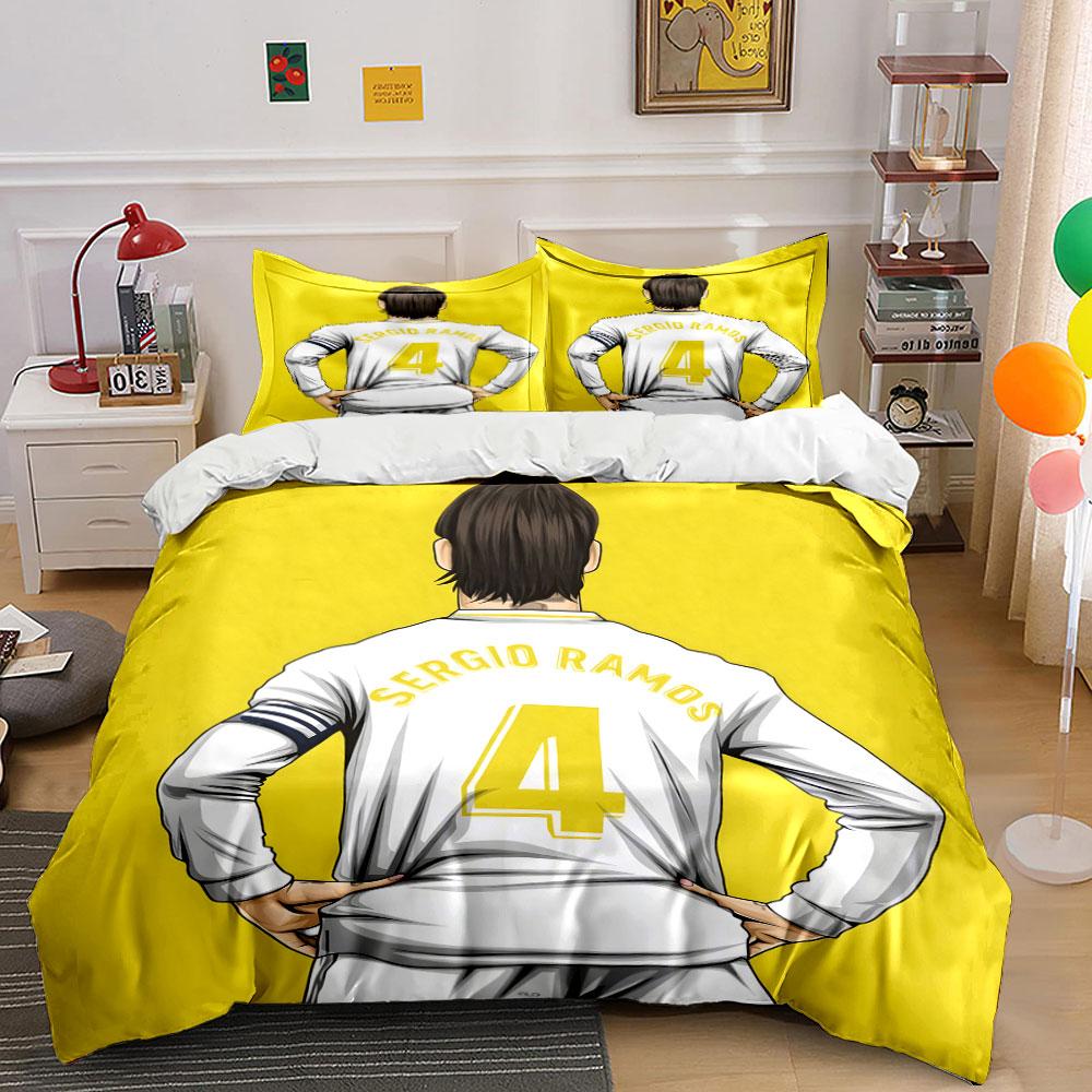 Illustration of Sergio Ramos. Bedding sets Duvet cover sets Duvet covers Pillowcases(1 * Duvet Cover 2 * Pillowcases without duvet insert)