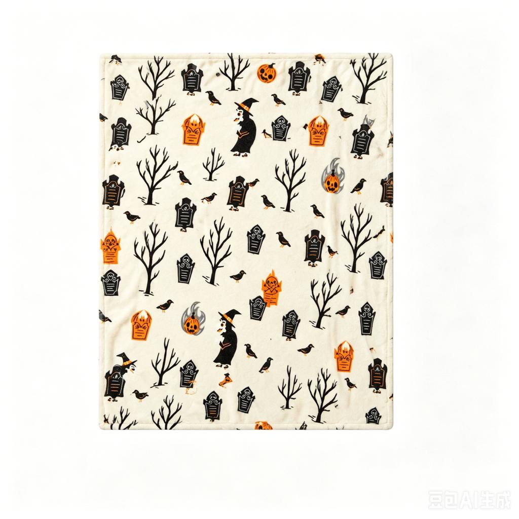 Couverture Halloween Cosy, Couverture Douce pour Canapé Lit, Décoration Intérieure pour Fête d'Automne, Cadeau pour Adultes Enfants