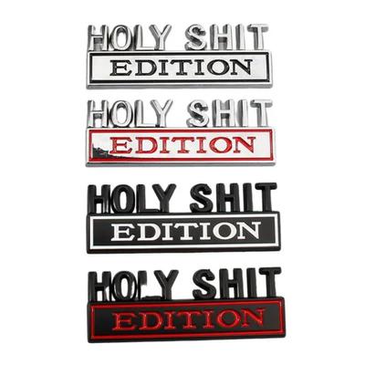Autocollant en métal 3D emblème Holy Shit Edition, Badge Logo corps de coffre pour Jeep Grand Cherokee Liberty Patriot Renegade Ford F-150 F250 F350