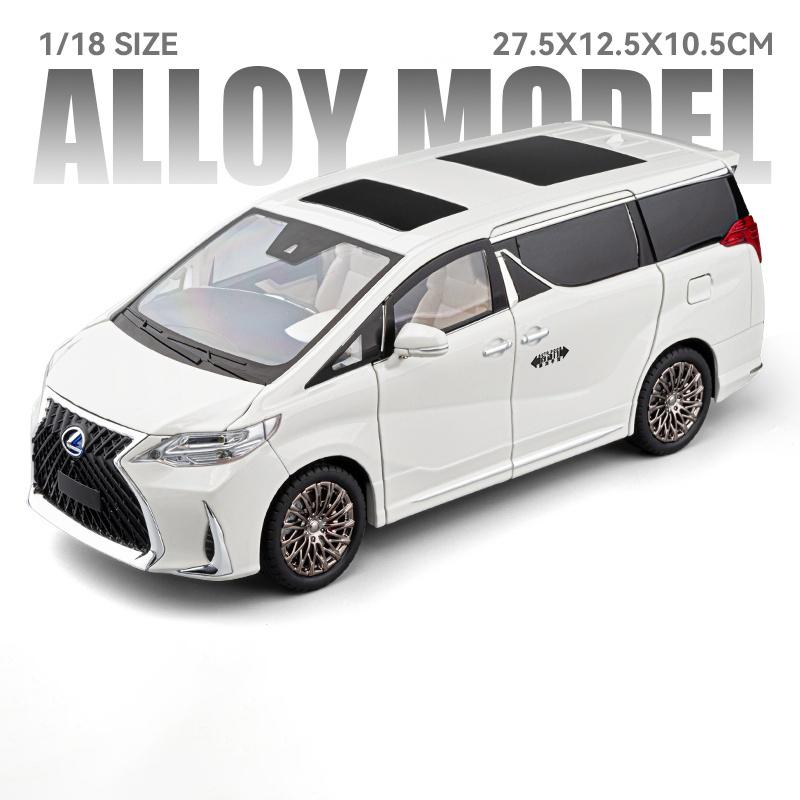 DA11:18 Toyota Vellfire Alphard LM300 MPV Alloy Metal Diecast Model Car High Simulation Collectibles Home Furnishings Holiday Gifts