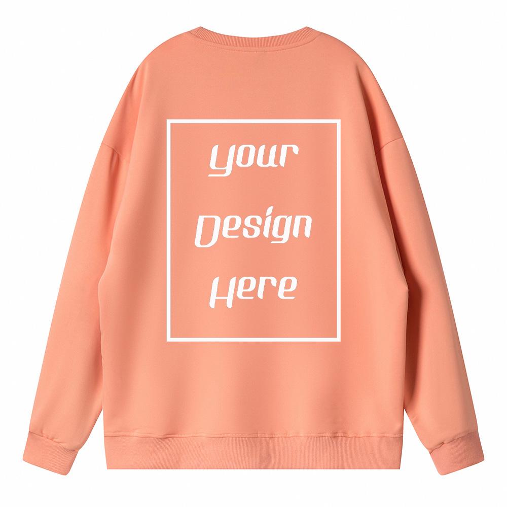 Koreanischer Trend Unisex Locker Schulter Sweatshirts Kundenspezifischer Musterdruck Herren und Damen Hoodie Langarm Rundhals Pullover Sportliche und Edle Kleidung