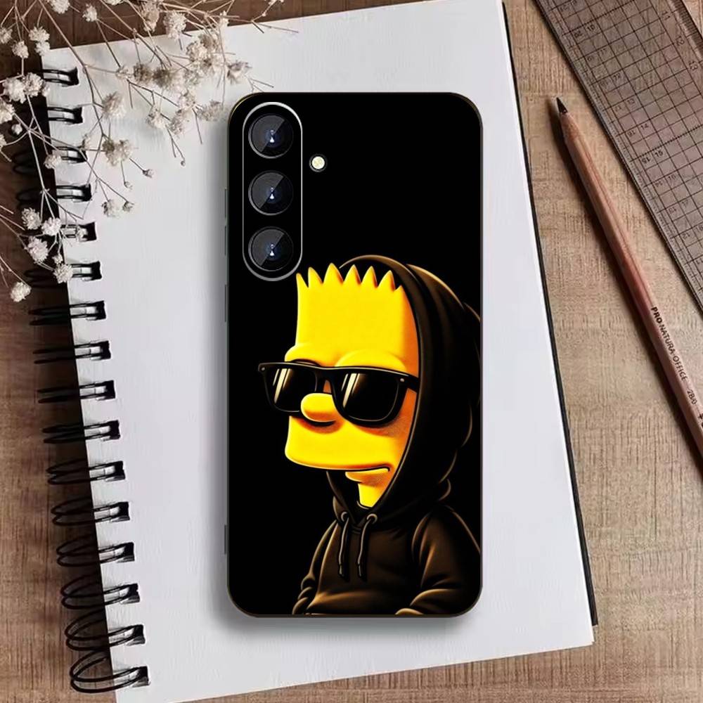 The I-Simpsons Cartoon Phone Case For Samsung Galaxy A73,A21s,A22,A31,A52,A53,A71,A41Soft Black Shell