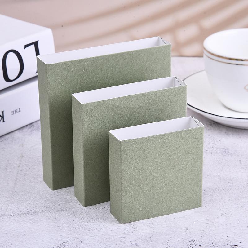 

10-Pack Multicolor Paper Card Sleeves Business Style Jewelry Packaging Matcha color; 7*7cm (excluding inner box)