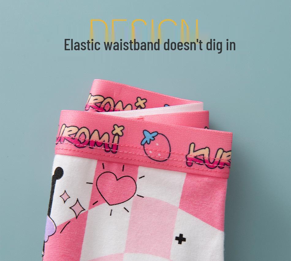 Pure Cotton Cartoon Boxer Briefs for Girls - Toddler to Pre-Teen Sizes