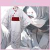 Demon Slayer Twelve Kizuki Rui Cosplay Costume Kimono With Cotton Blend Fabric