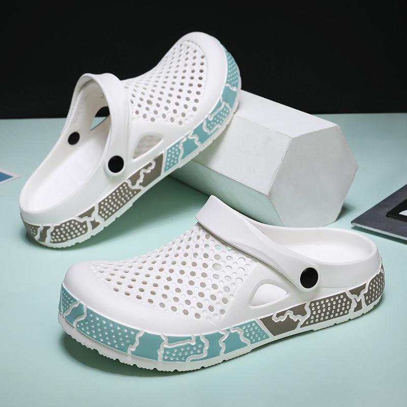 Fashion 2025 Men Fashion Beach Sandals Thick Sole Slipper All-match Outdoor Waterproof Anti-Slip Sandals Casual Walking Shoes for Men