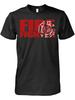 Unisexs Firefighter Pride Casual Tshirt Black Firefighter Badge Axe Print Lightweight Cotton Knit Comfortable Fit For All Seasons