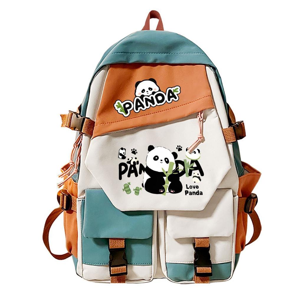 Panda Huahua Peripheral Printing Children's Light Backpack Korean Version Student Schoolbag Junior High School Large Capacity