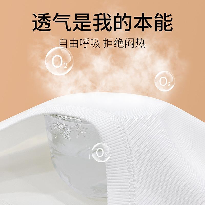 White T-shirt women's half-sleeved early autumn new front shoulder stand-up collar slim t-shirt women's five-quarter-sleeved versatile top