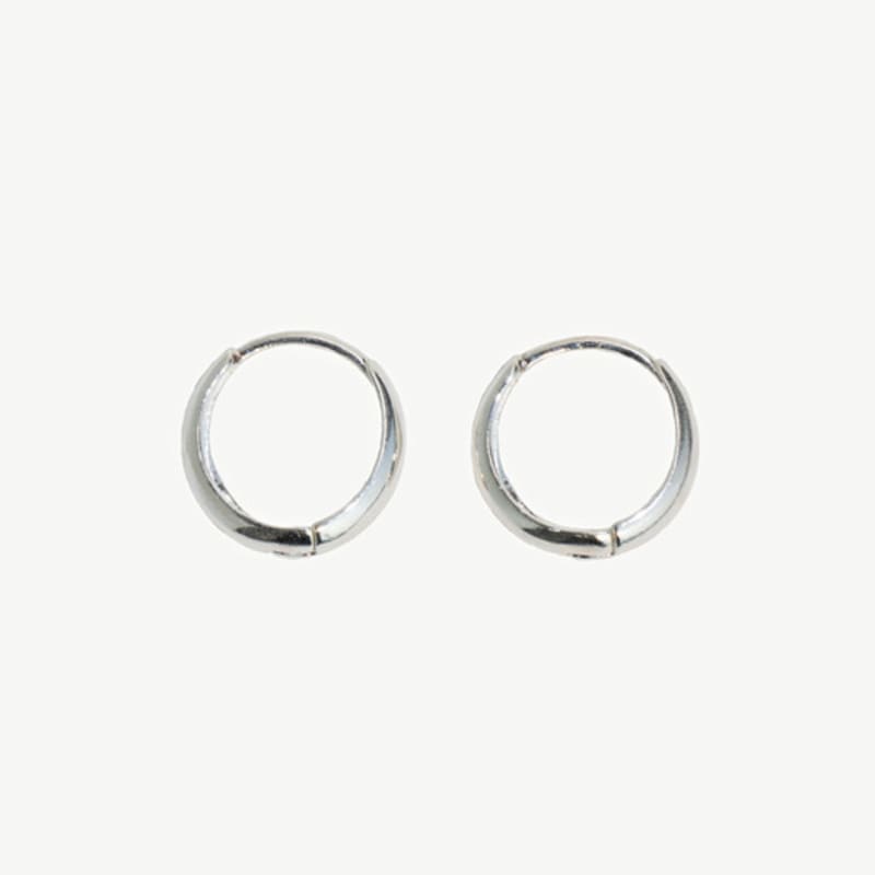 

BND Clear Circle Earrings Silver