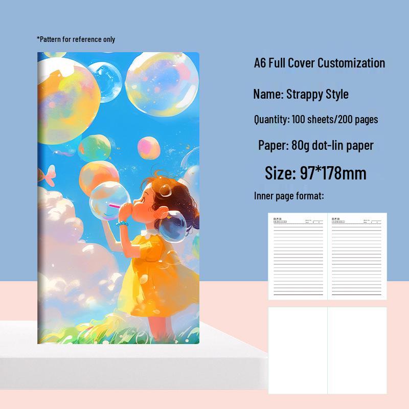 Personalized Scenic Notebook: High-Quality Thick Pages, Cultural & Creative Stamp Collection, Custom Color Printing