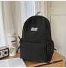 Schoolbag Simple and Versatile Ins Campus Style Backpack Female Solid Color Large Capacity High School Student Schoolbag Travel Computer Backpack