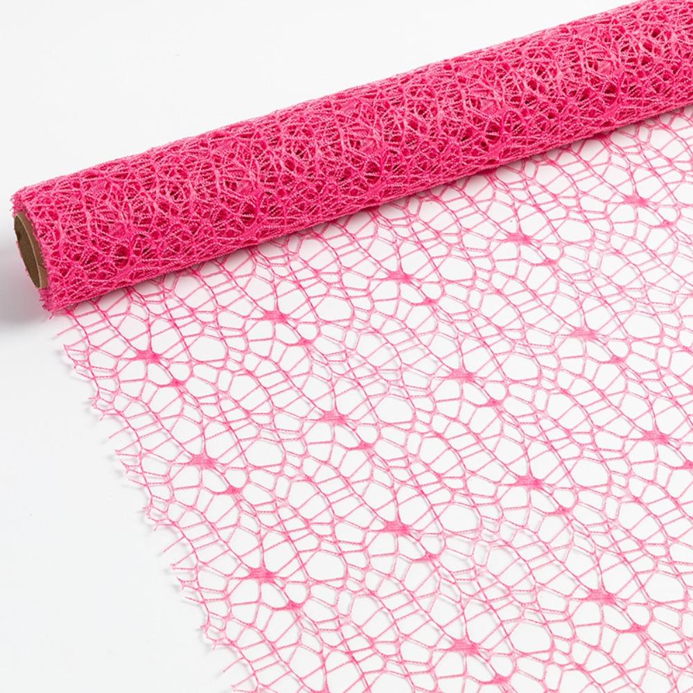 Jacquard Mesh Bouquet Wrap Waterproof Floral Gift Packaging  For Wedding, Birthday, Valentine's Day