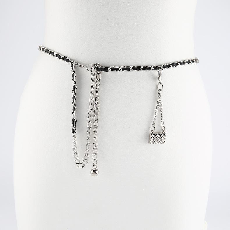 Metal Waist Chain Women'S Xiaoxiangfeng Trend Accessories Skirt Body Chain Sweater Suit Belt