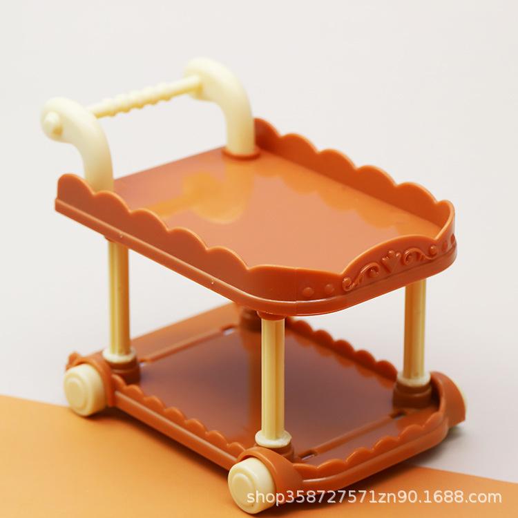 1:12 Cute Simulation Mini Dining Car Dollhouse Kitchen Model Small Ornament Doll Toy