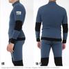 Hidamari Men's Chomolungma Pro Long Sleeve High Neck Undershirt, Warm Underwear, Sapium, Triple Layer, Size LL (XL), Navy [QMPS903]