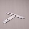 Multifunctional Woodworking Scriber Ruler Movable Angle Woodworking Measuring Gauge