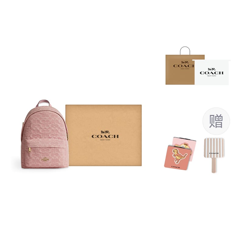 COACH Taylor Fabric Backpack Small Women's Light Pink CER70-IMNH1