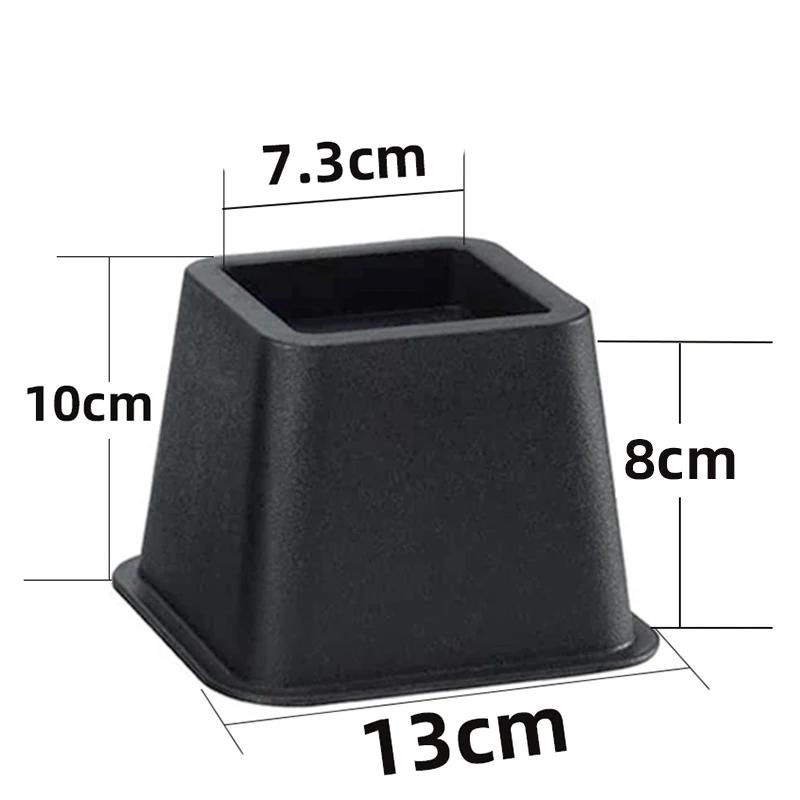 4Pcs Plastic Height Increasing Foot Pads Sofas Tables Furniture Height Enhancers Table Legs Round/square Pads Shock-Absorbing