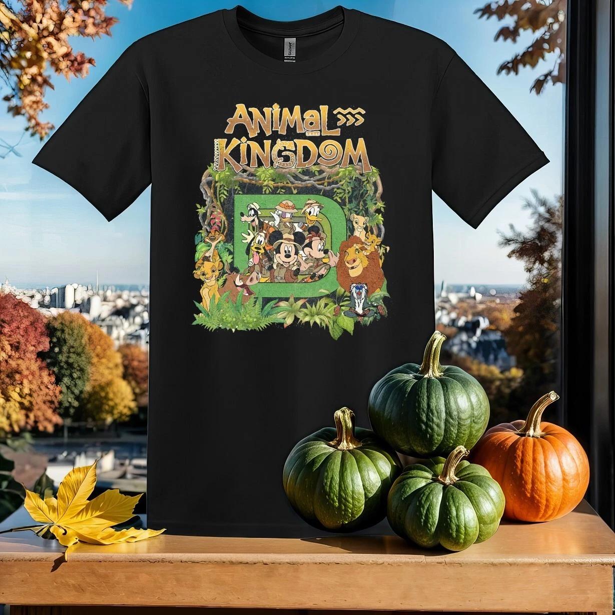 animal kingdom mickey and friends T-shirt T shirt Men Women Unisex Tshirt SY14 L