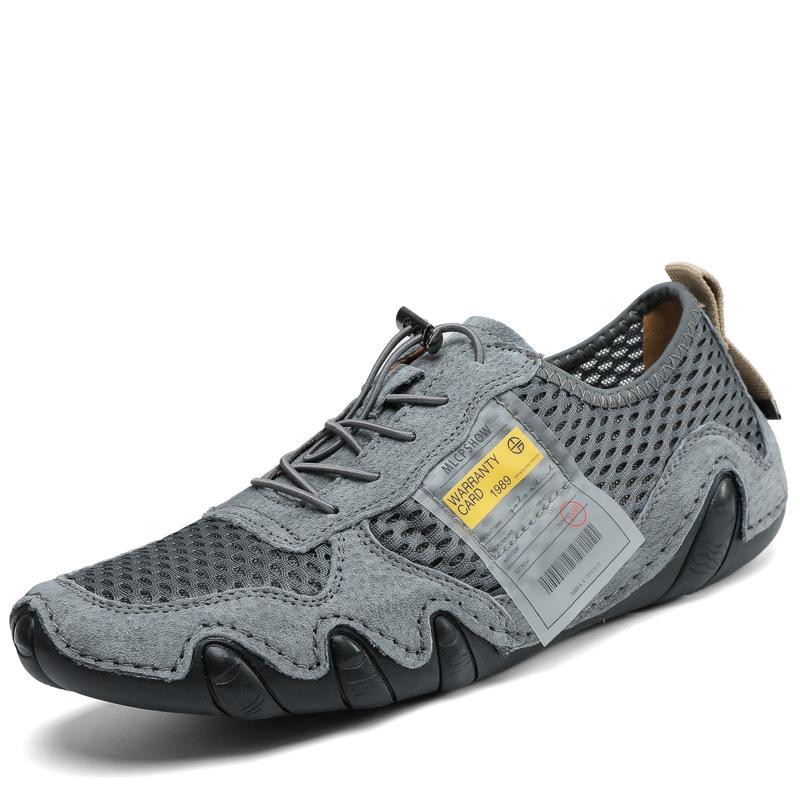 Men s Breathable Mesh Octopus Leather Loafers - Trendy, Lightweight, Casual, Korean Style Dad Shoes 38