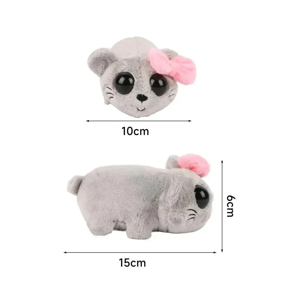 15cm Kawaii Sad Hamster Musical Plush Toy Soft Stuffed Animal Cute Hamster Plush Dolls For Children Kids Christmas Birthday Gift