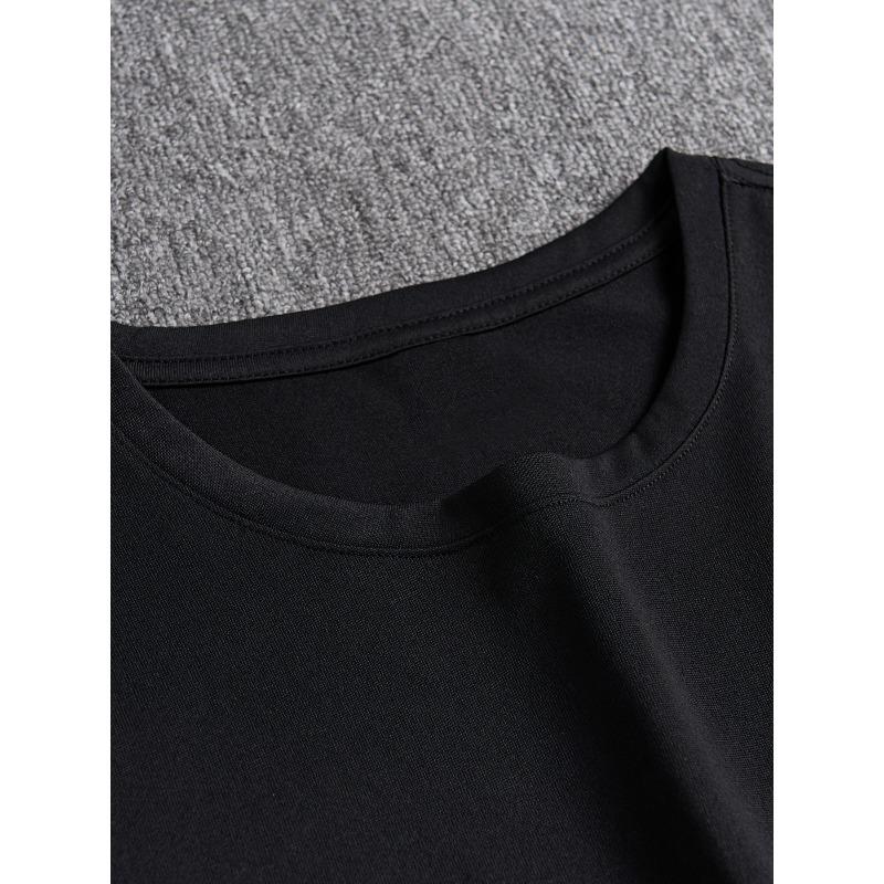 European Sizes Men'S Casual Crew Neck Short Sleeve T-Shirt - Graphic Print Regular Fit All-Season Comfort, Sports Top Relaxed Clothing Summer Outfit,