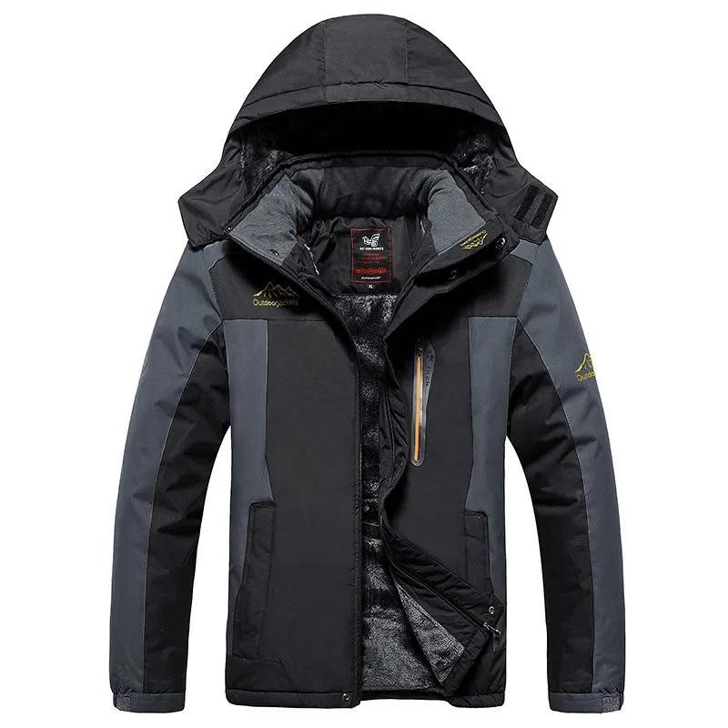 WTEMPO Outdoor Winter Fleece Vojenské Bundy Pánské Voděodolné Outwear Parka Pánská Větrovka Teplá Pláštěnka Kabát