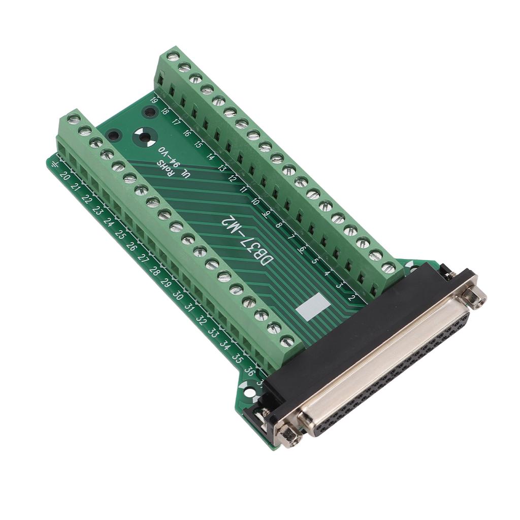 DB37 Breakout Connector Terminal Board Straight PCB Insulated Anti Interference AC300VDB37‑M2 Female