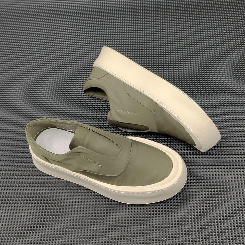 Men's Shoes 2025 New Fashionable Casual Shoes Outdoor Versatile Breathable Canvas Shoes Thick Soled One Step Men's Shoes