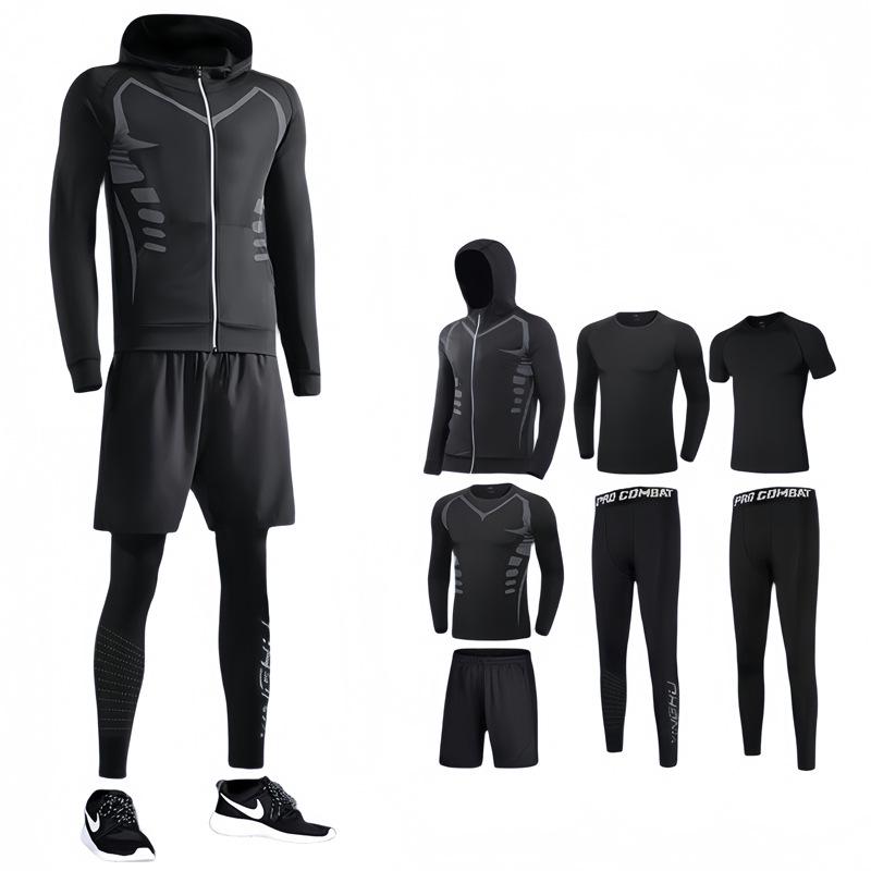Herren Sportset: Laufen & Fitnessstudio Schnelltrocknend Hochelastisches Outfit