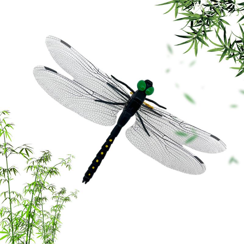 Outdoor Mosquito Repellent Simulation Big Dragonfly Insertion Rod Dragonfly Mosquito Repellent God Model Toy Wing Length 14Cm