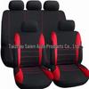9-Piece Polyester Mesh Car Seat Cover Set with Piping Stitching
