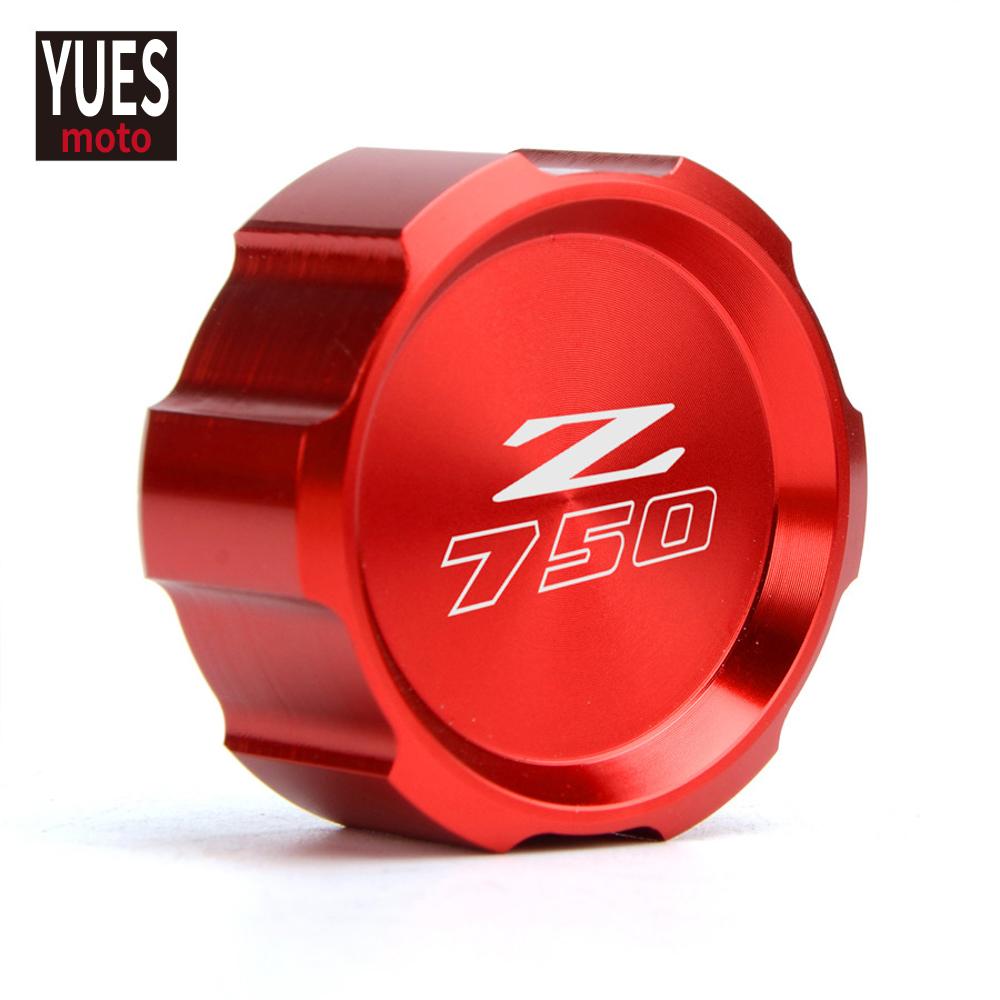 Motorrad Zubehör Rot Vorne Hinten Flüssigkeit Zylinder Master Reservoir Abdeckung Für Kawasaki Z750 Z 750 2007-2012 2008 2010