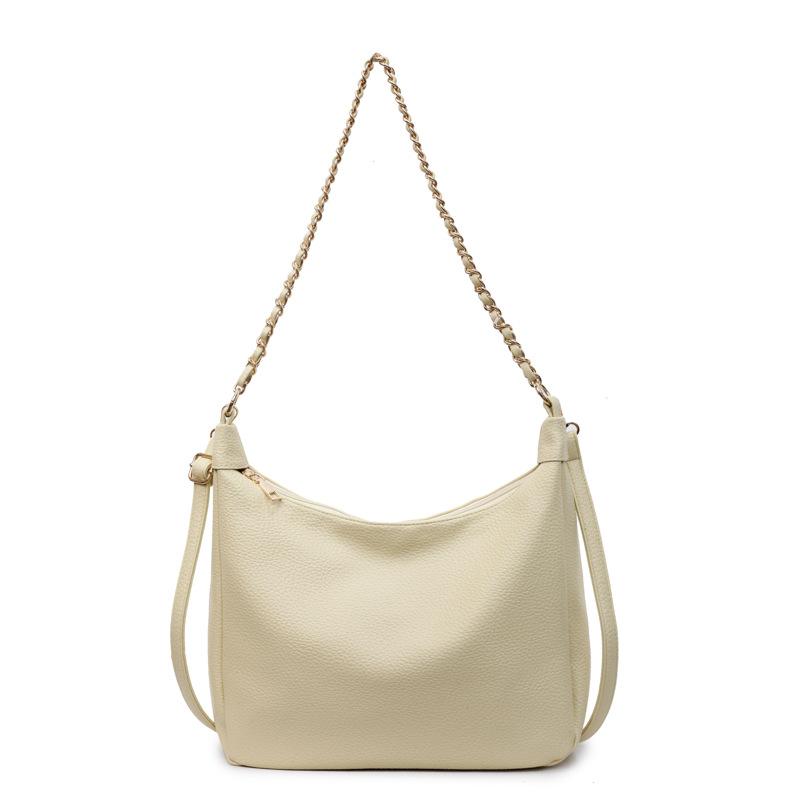 Large-capacity tote bag, women's new soft-sided messenger bag, work commuter bag, shoulder underarm chain bag.