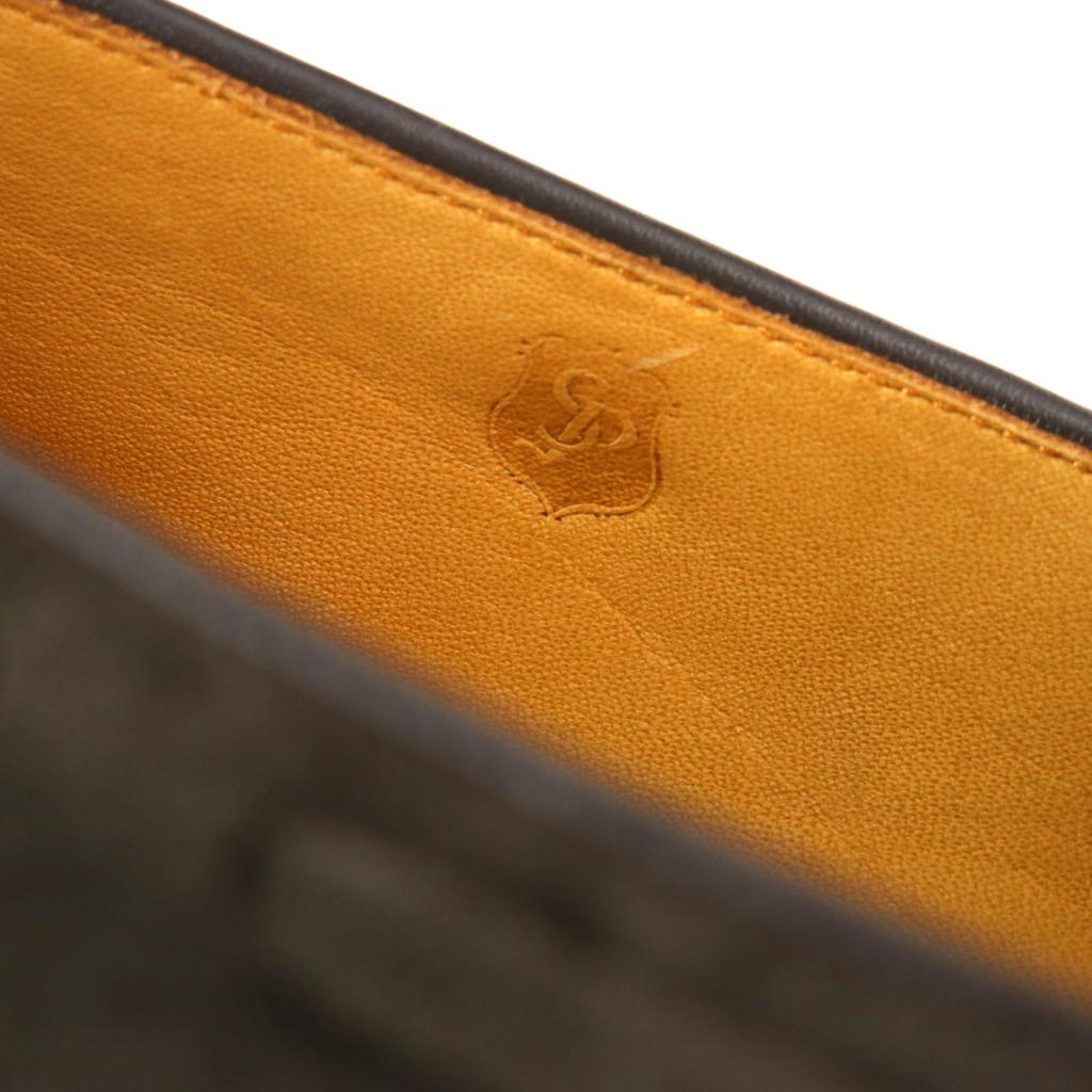 Excellent SPIGOLA loafers U tip Dark brown Suede leather mens 8 Used