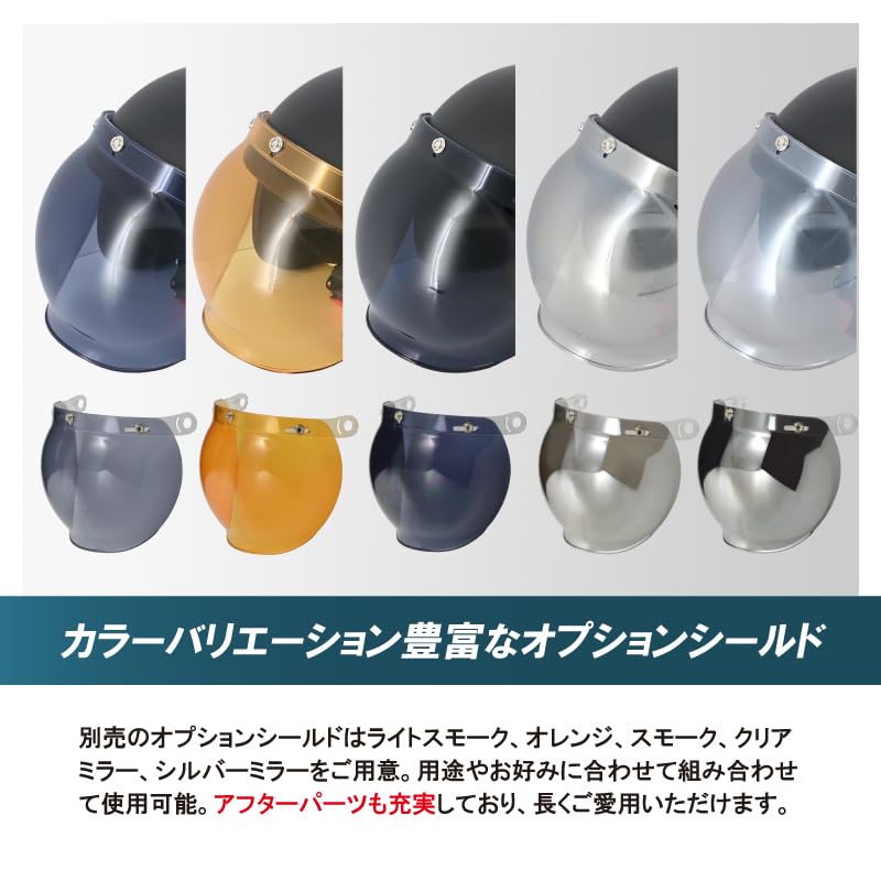 LEAD Motorcycle Helmet Jet MOUSSE Matte Dark Blue Free Size Than Compatible with All Displacements (Less 57-60cm)