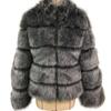 Women's Faux Fox Fur Coat Was Thin Collar Fur Female