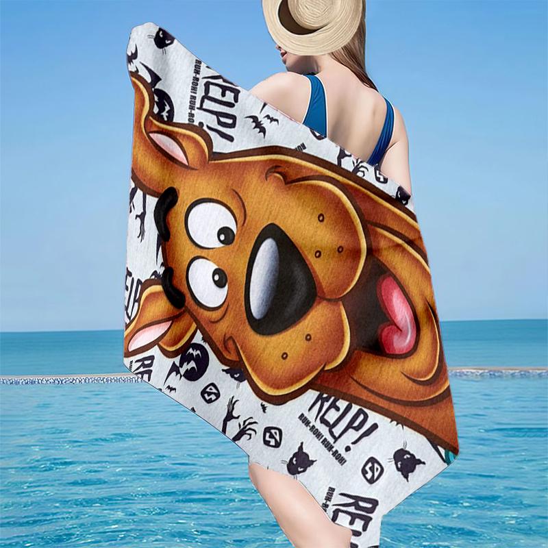 Scoo-dog Adventure Beach Towel, Super Soft Microfiber, Gift for Her/Him, Birthday, for Pool, Beach, Travel, Home Decor Fan gifts