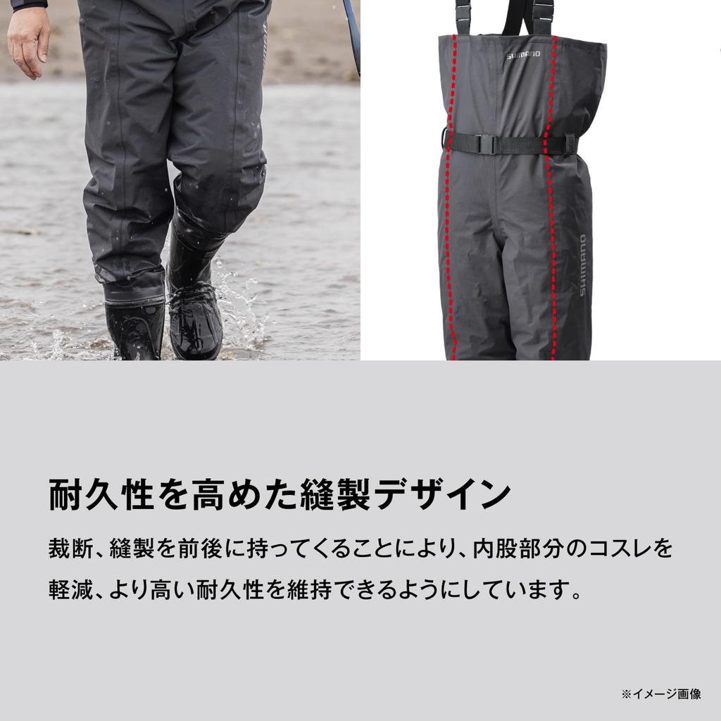 DS4 Chest Radial XL [Shimano] Waders, High, Sole, FF-042X, Charcoal,