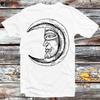 Moon Face Phase Art Drawing T Shirt B1043
